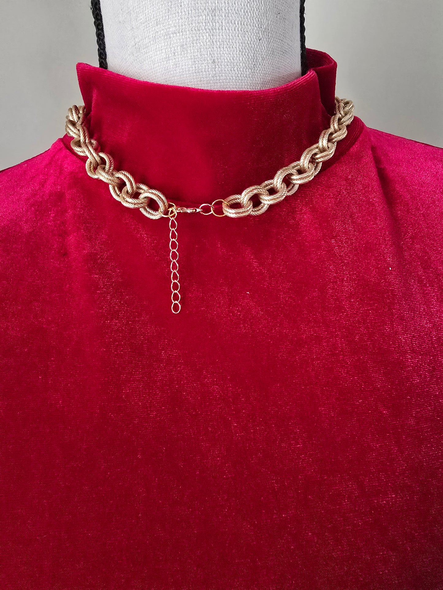 Gold Coin Pendant Statement Necklace, Chunky Chain, Vintage-Inspired French Medallion, Elegant Coastal Glam